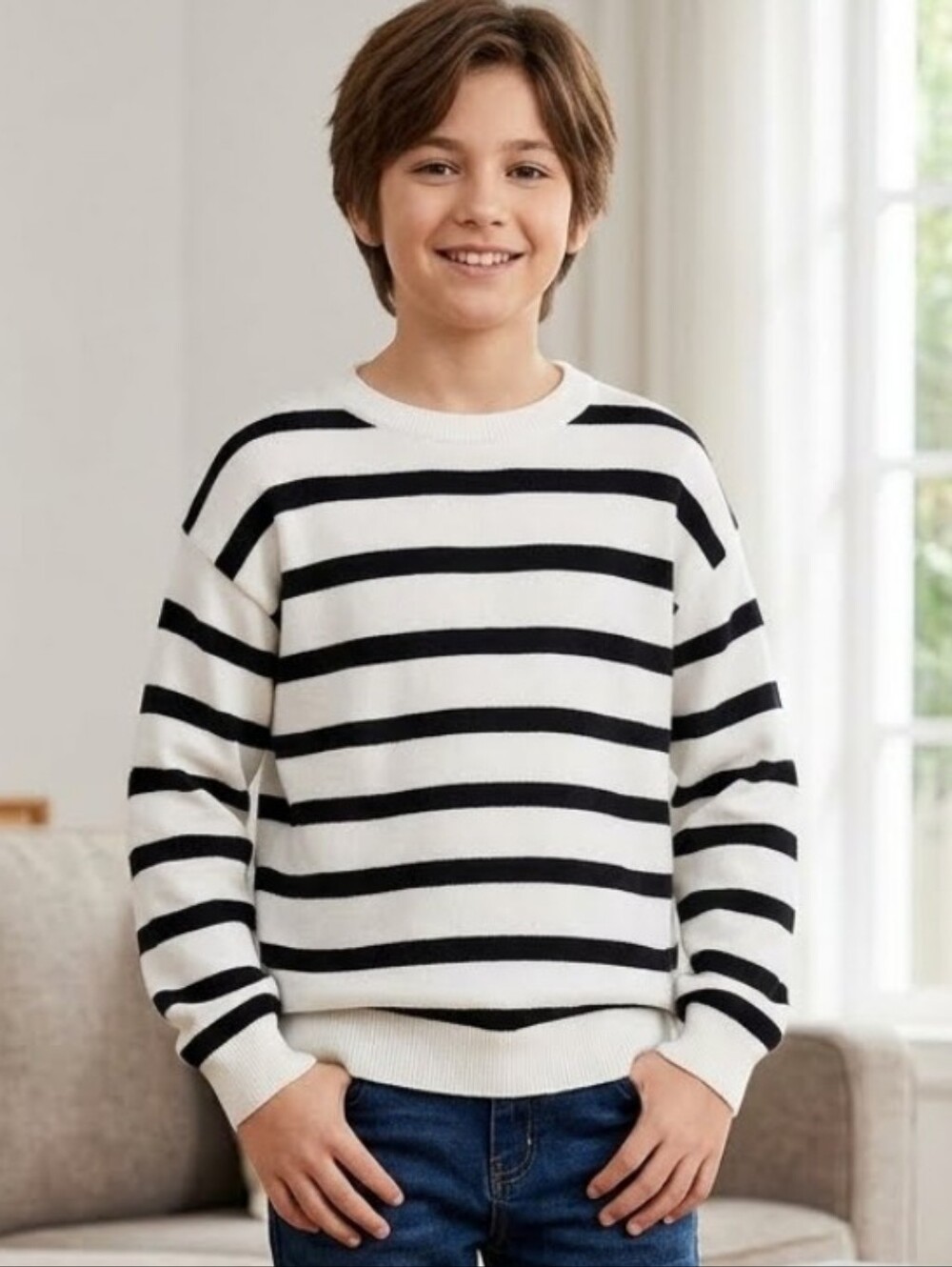 Boys striped sweater